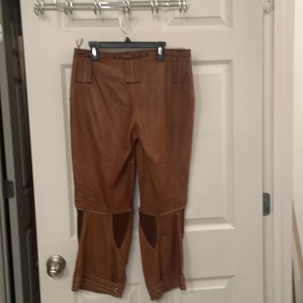 Marithe & François Girbaud butter soft leather crop pant - Picture 6 of 12